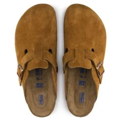 Birkenstock Boston Softbed Suede Leather In Mink (Narrow Width) -Best Shoes 1009542 1009543 3 1100x