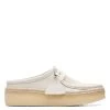 Clarks Women's WallabeeCup Lo In White Suede -Best Shoes 26164430 1329 1 1100x
