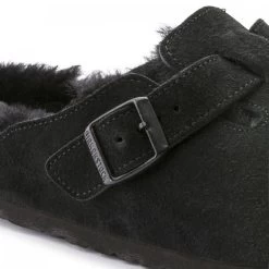 Birkenstock Boston Shearling Suede Leather In Black 10 Birkenstock Boston Shearling Suede Leather In Black -Best Shoes 2 5 259883 detail 1 1100x