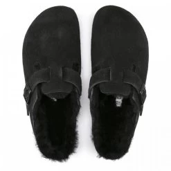 Birkenstock Boston Shearling Suede Leather In Black 9 Birkenstock Boston Shearling Suede Leather In Black -Best Shoes 2 5 259883 top 1100x