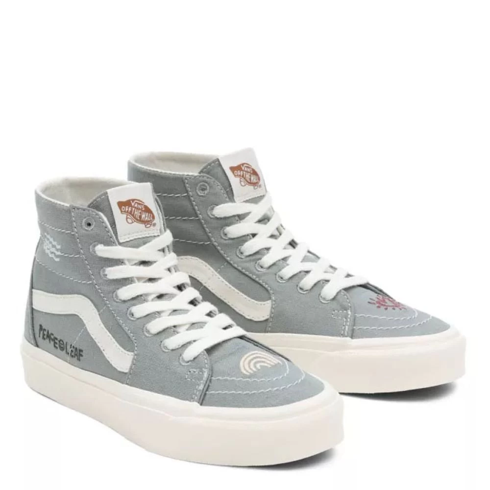 Vans Women's Eco Theory Sk8-Hi Tapered In Green Milieu/Marshmallow 4 Vans Women's Eco Theory Sk8-Hi Tapered In Green Milieu/Marshmallow - Image 2