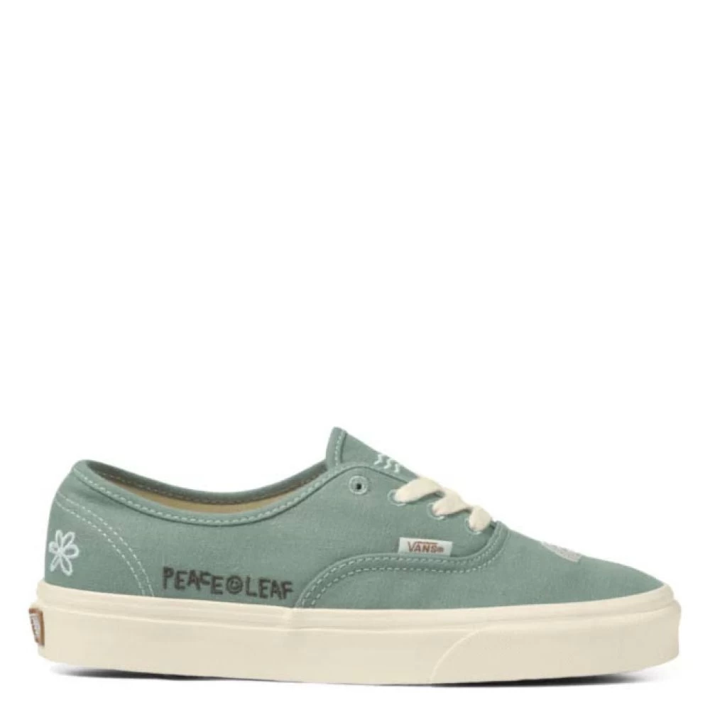 Vans Women's Eco Theory Authentic In Green Milieu/Marshmallow 3 Vans Women's Eco Theory Authentic In Green Milieu/Marshmallow