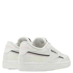 Reebok Women's Club C 85 Vegan In Chalk/Pink Glow/Forest Green -Best Shoes RB GY9732 1143 3 1100x