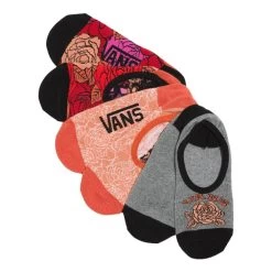 Vans Rose Tie Dye Canoodle Socks In Orange (Medium)