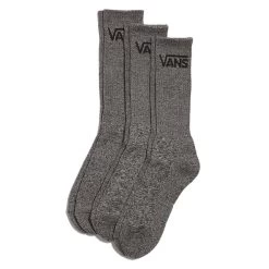 Vans Classic Crew Sock In Black Heather (Large)