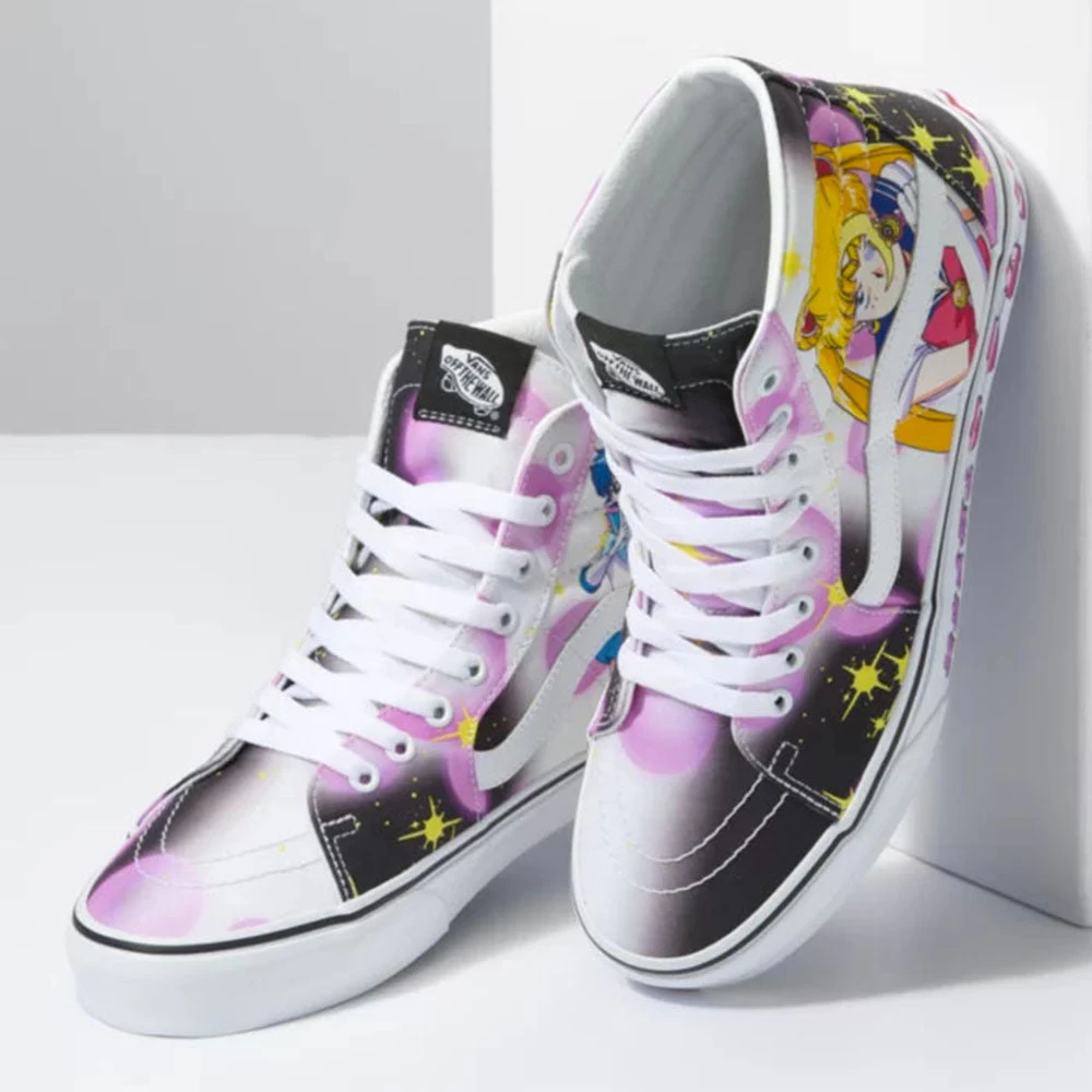 Vans X Pretty Guardian Sailor Moon Sk8-Hi In Black/Pink 4 Vans X Pretty Guardian Sailor Moon Sk8-Hi In Black/Pink - Image 2