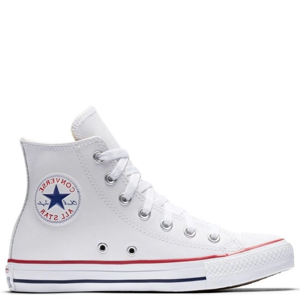 Converse Chuck Taylor All Star Leather High Top In Optic White 3 Converse Chuck Taylor All Star Leather High Top In Optic White