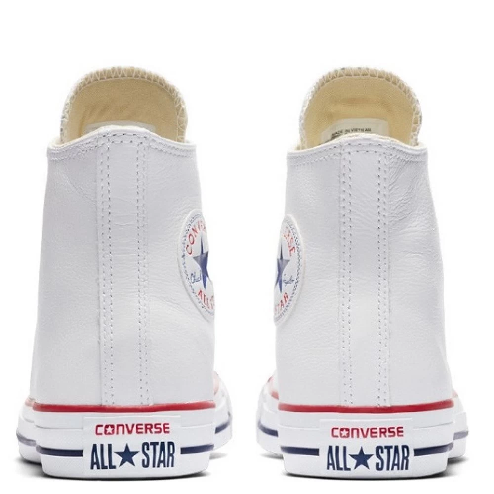 Converse Chuck Taylor All Star Leather High Top In Optic White 5 Converse Chuck Taylor All Star Leather High Top In Optic White - Image 3