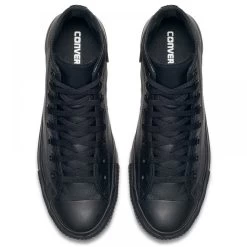 Converse Chuck Taylor All Star Mono Leather High Top In Black Monochrome 10 Converse Chuck Taylor All Star Mono Leather High Top In Black Monochrome -Best Shoes c o converse chuck taylor all star monochrome leather high top black 135251 4 1100x