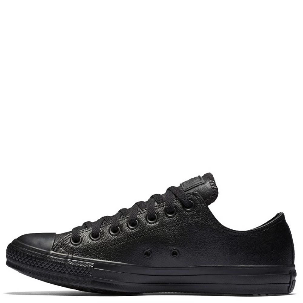 Converse Chuck Taylor All Star Mono Leather Low Top In Black Monochrome 4 Converse Chuck Taylor All Star Mono Leather Low Top In Black Monochrome - Image 2