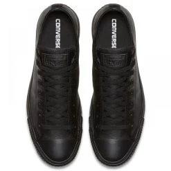Converse Chuck Taylor All Star Mono Leather Low Top In Black Monochrome 10 Converse Chuck Taylor All Star Mono Leather Low Top In Black Monochrome -Best Shoes c o converse chuck taylor all star monochrome leather low top black 135253 4 1100x