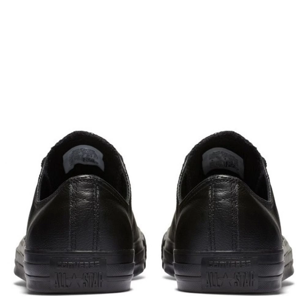 Converse Chuck Taylor All Star Mono Leather Low Top In Black Monochrome 7 Converse Chuck Taylor All Star Mono Leather Low Top In Black Monochrome - Image 5