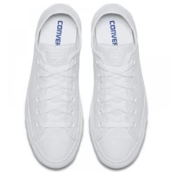 Converse Chuck Taylor All Star Mono Leather Low Top In White Monochrome -Best Shoes c o converse chuck taylor all star monochrome leather low top white 136823 4 1100x