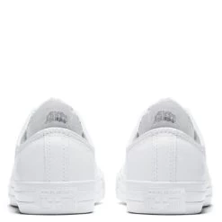 Converse Chuck Taylor All Star Mono Leather Low Top In White Monochrome -Best Shoes c o converse chuck taylor all star monochrome leather low top white 136823 5 1100x