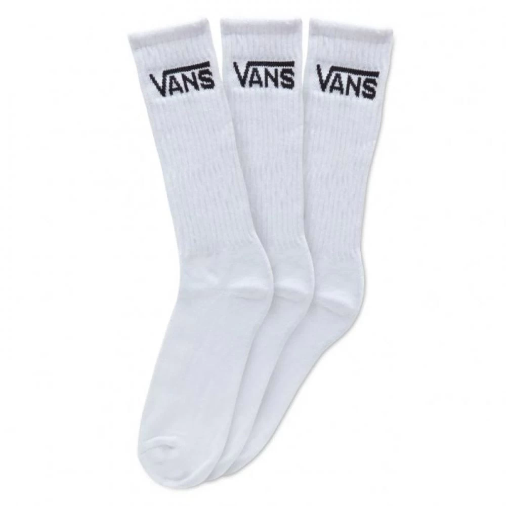 Vans Classic Crew Sock In White (Large) 3 Vans Classic Crew Sock In White (Large)