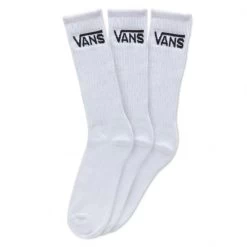 Vans Classic Crew Sock In White (Medium)