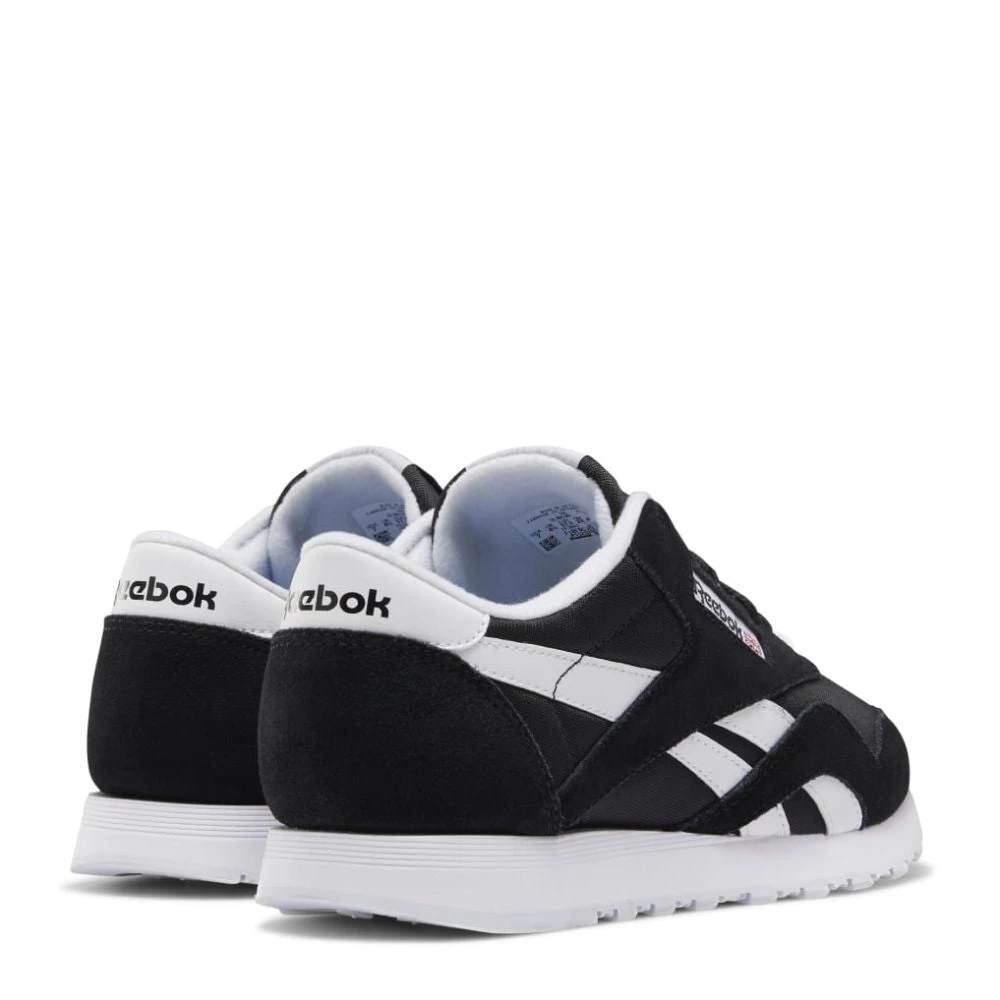 Reebok Women's Classic Nylon In Black/White 7 Reebok Women's Classic Nylon In Black/White - Image 5