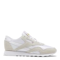 Best Shoes 4 Reebok Women's Classic Nylon In White/Light Grey