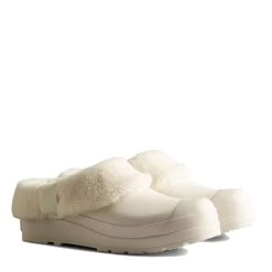 Hunter Women's Play Vegan Shearling Insulated Clogs In White 7 Hunter Women's Play Vegan Shearling Insulated Clogs In White -Best Shoes ht wff1000rsp 1062 2 1100x