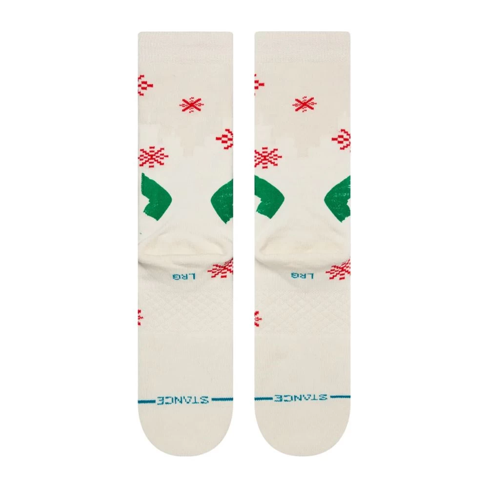 Stance X Elf Buddy The Elf Crew In Off White 5 Stance X Elf Buddy The Elf Crew In Off White - Image 3