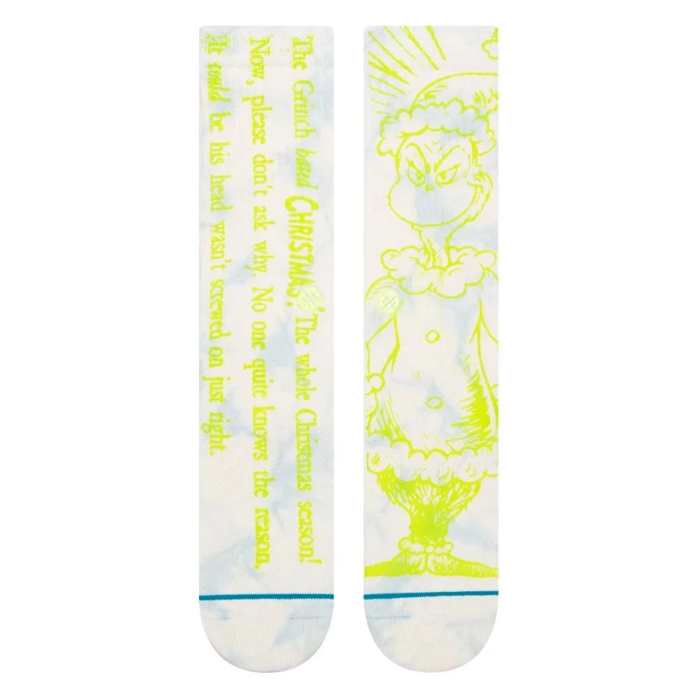 Stance X The Grinch Merry Grinchmas Crew In Off White 4 Stance X The Grinch Merry Grinchmas Crew In Off White - Image 2