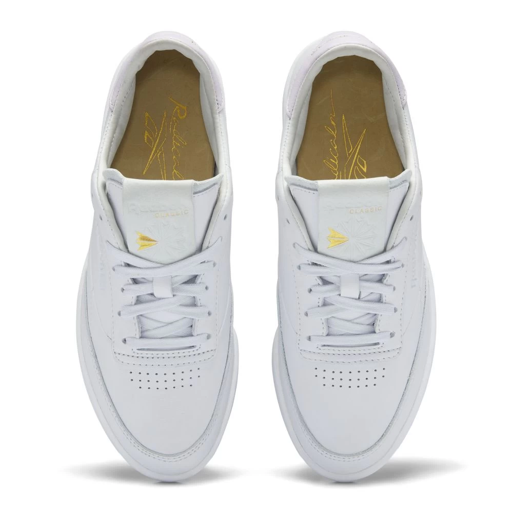 Reebok Women's Club C Clean In Cold Grey/Ftwr White/Quartz Glow 5 Reebok Women's Club C Clean In Cold Grey/Ftwr White/Quartz Glow - Image 3