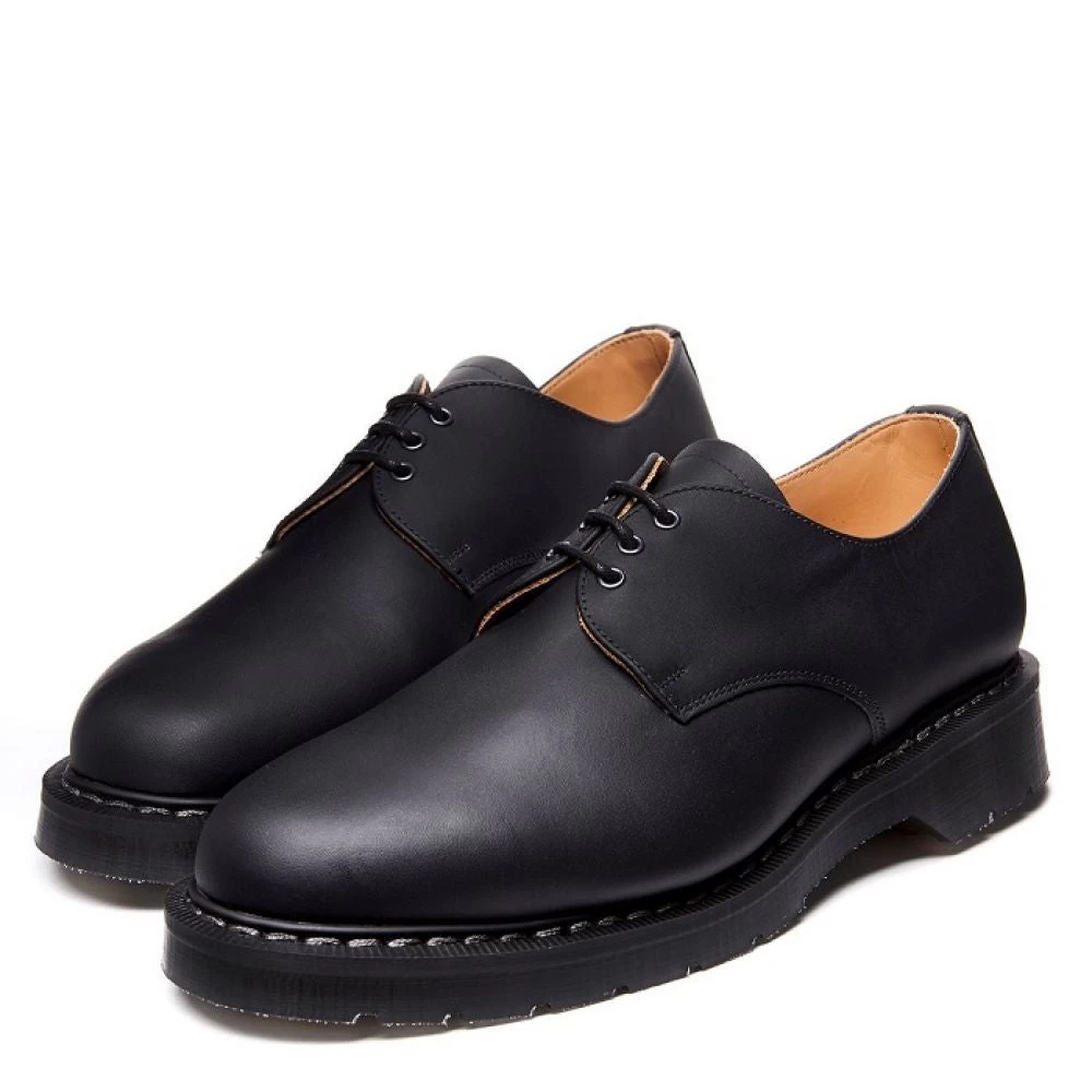 Solovair Gibson Shoe In Black Greasy 4 Solovair Gibson Shoe In Black Greasy - Image 3