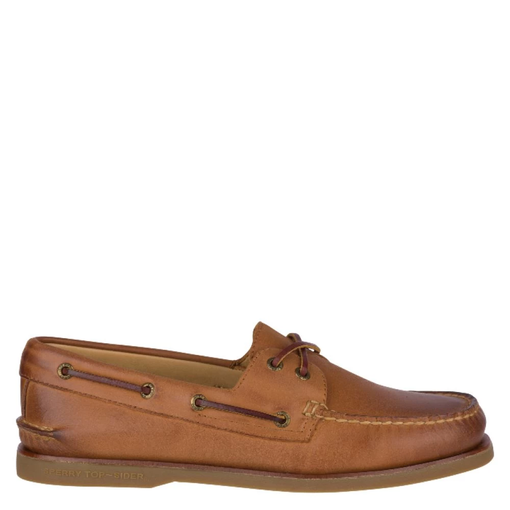 Sperry Men's Gold Cup Authentic Original 2-Eye Boat Shoe In Ginger 3 Sperry Men's Gold Cup Authentic Original 2-Eye Boat Shoe In Ginger