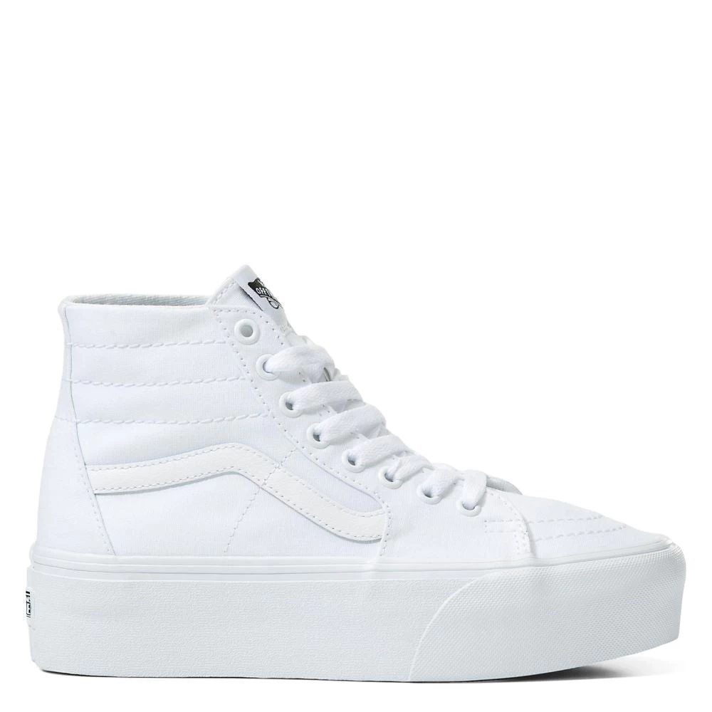 Vans Women's Sk8-Hi Tapered Stackform In True White 3 Vans Women's Sk8-Hi Tapered Stackform In True White