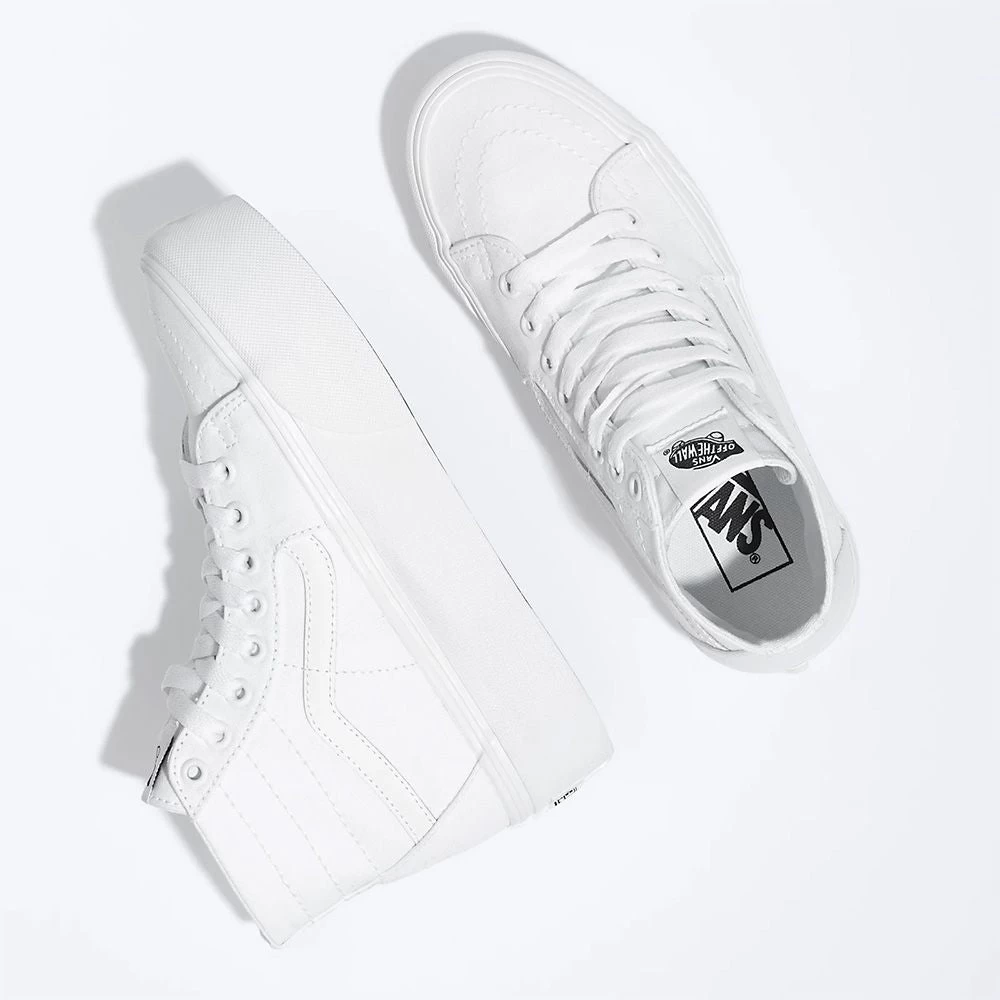 Vans Women's Sk8-Hi Tapered Stackform In True White 4 Vans Women's Sk8-Hi Tapered Stackform In True White - Image 2